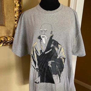 NOMINE STREETWEAR DJ T-SHIRT "Master Po/Blind Man"  SZ XL  GREY  NWOT